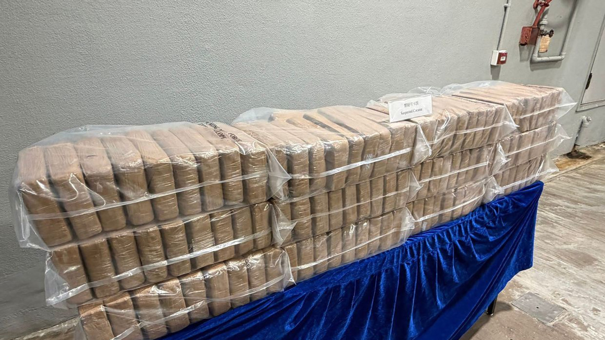 Hong Kong police seize 361kg of cocaine in major trafficking bust